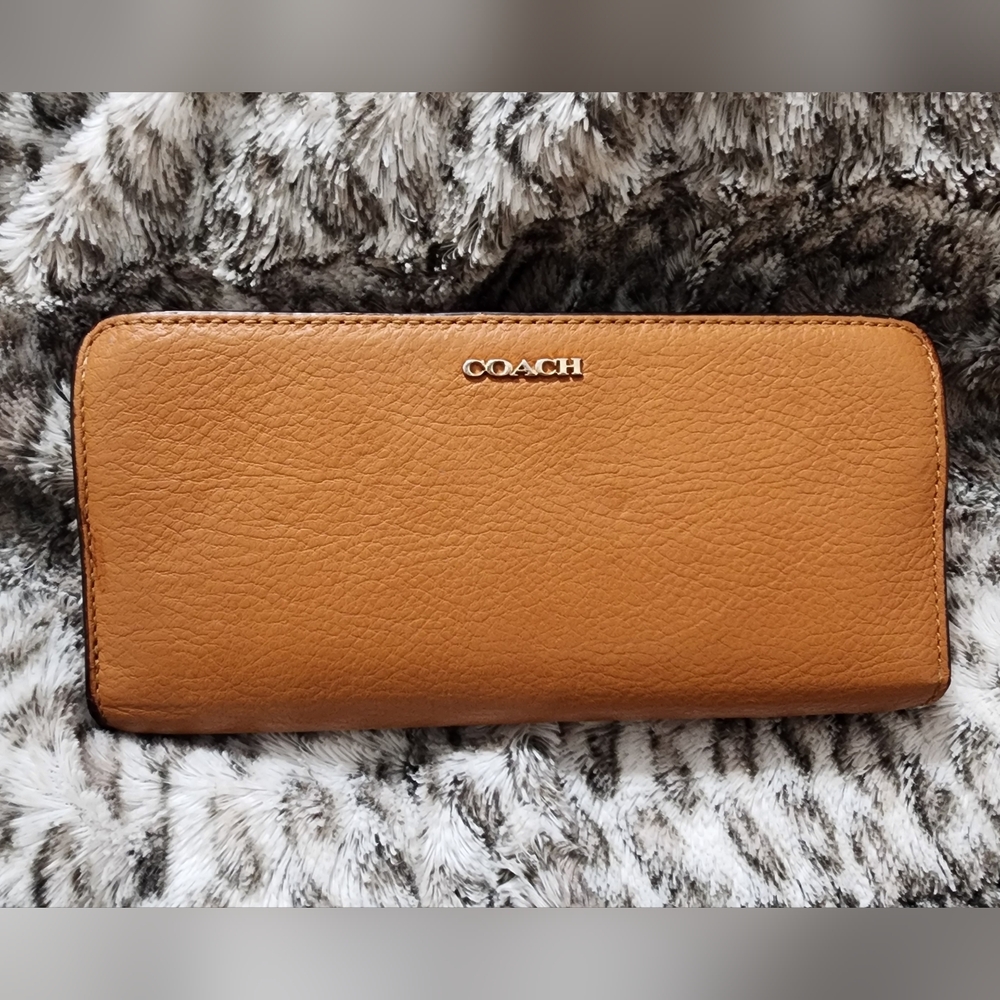 Coach Tan Leather Women's Wallet